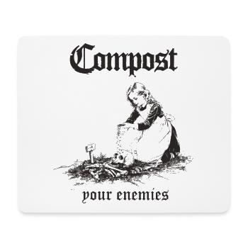 Compost - Mousepad (Querformat) - Weiß - Vorne