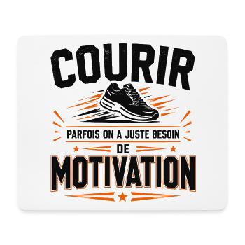 courir T-shirt Courir Besoins De Motivation Runnin - Tapis de souris (format paysage) - blanc - Devant
