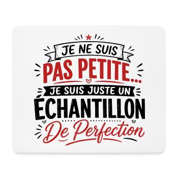 Femme humour, perfection, cadeau fête des mères - Tapis de souris (format paysage) - blanc - Devant