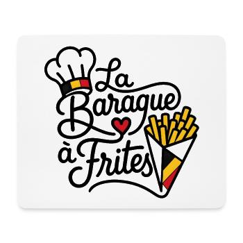 La Baraque à Frites — Design Belge - Tapis de souris (format paysage) - blanc - Devant