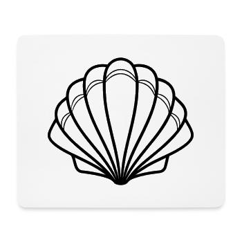 seashell - Mouse Pad (horizontal) - white - Front