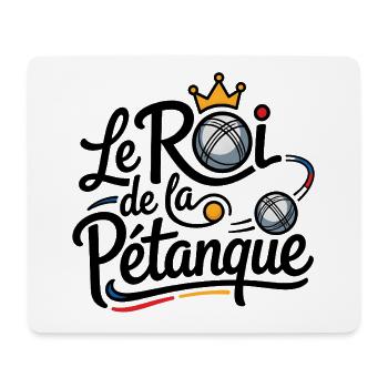 Le Roi de la Pétanque - Tapis de souris (format paysage) - blanc - Devant