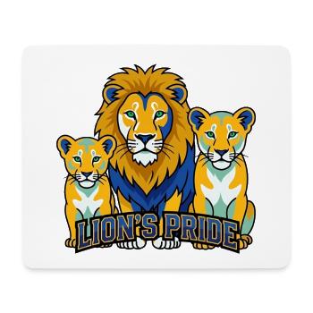 Lion Pride Sports Mascot Vector - Mouse Pad (horizontal) - white - Front