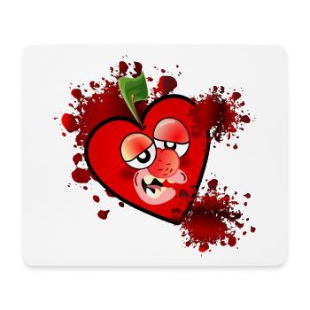 Halloween Kostüm Kirschen - Mousepad (Querformat) - Weiß - Vorne