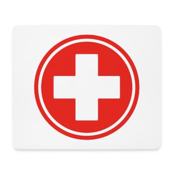 Medizinische Notfallversorgung des Roten Ersten Hilfe-Kreuzes - Mousepad (Querformat) - Weiß - Vorne
