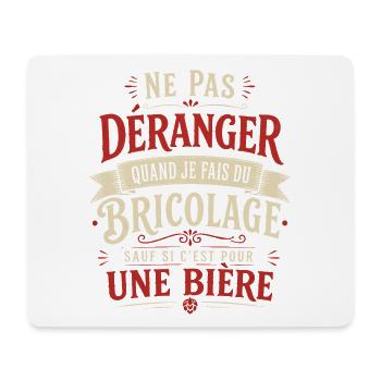 Do Not Disturb DIY Beer Humor Gift - Mouse Pad (horizontal) - white - Front