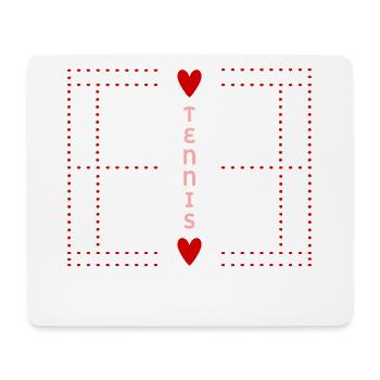 Tennis Court - Mouse Pad (horizontal) - white - Front