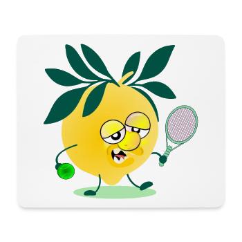 Kids Tennis Lemon - Mouse Pad (horizontal) - white - Front