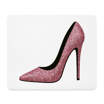 Pink Glitter High Heels - Fashion Motif - Mouse Pad (horizontal) - white - Front