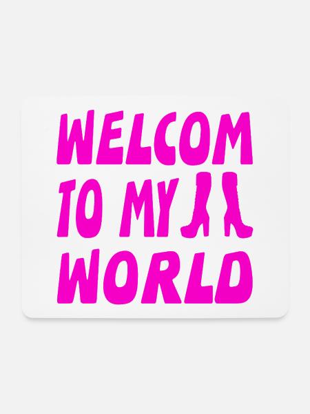 Stiefel - Mousepad (Querformat) - Weiß