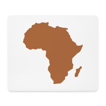 Karte von Afrika - Mousepad (Querformat) - Weiß - Vorne