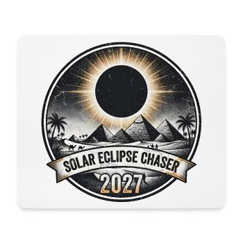 Sonnenfinsternisjäger 2027 - Mousepad (Querformat) - Weiß - Vorne