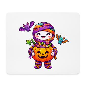 Kawaii Halloween Kürbisfreude - Mousepad (Querformat) - Weiß - Vorne