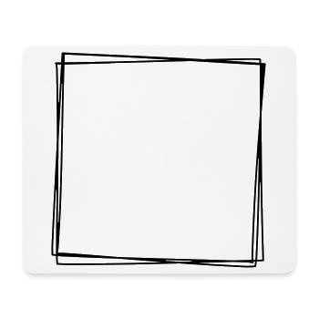 Rahmen handgezeichnet - Mousepad (Querformat) - Weiß - Vorne