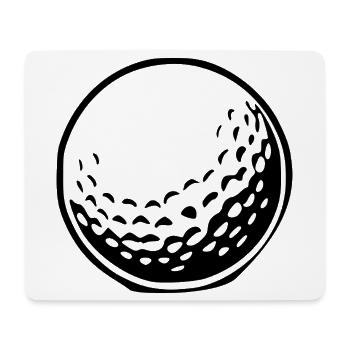 Golfball Geschenk Golfspieler - Mousepad (Querformat) - Weiß - Vorne
