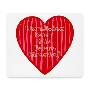 Dankeschöngeschenke Vielen Dank - Mousepad (Querformat) - Weiß - Vorne
