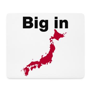 BIG IN JAPAN, JAPAN-FAN-DESIGN, LIEBLINGSLAND 🇯🇵 - Mousepad (Querformat) - Weiß - Vorne