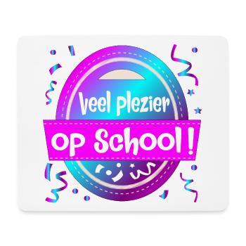 Viel Spaß in der Schule - Mousepad (Querformat) - Weiß - Vorne