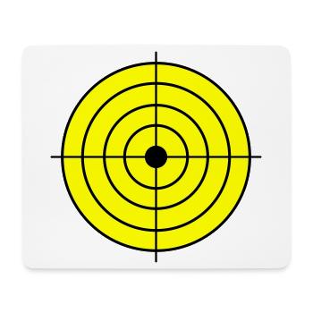Zielscheibe Target - Mousepad (Querformat) - Weiß - Vorne