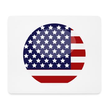 Flagge der Vereinigten Staaten - Mousepad (Querformat) - Weiß - Vorne