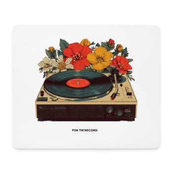 Old player - Mousepad (Querformat) - Weiß - Vorne