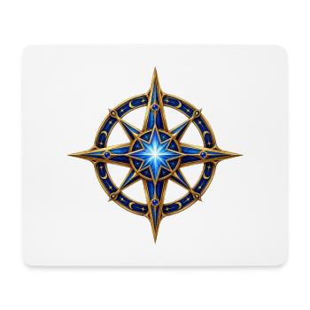 Sternenkompass Mystisch - Mousepad (Querformat) - Weiß - Vorne