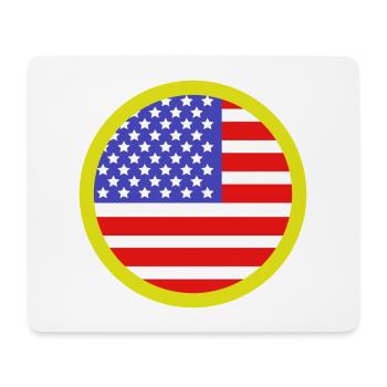 Flagge der Vereinigten Staaten - Mousepad (Querformat) - Weiß - Vorne
