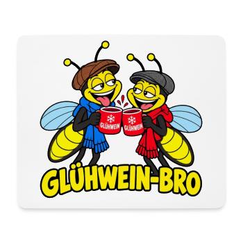 Glühwein Bro - Weihnachtsmarkt - Mousepad (Querformat) - Weiß - Vorne