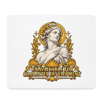 Klassische Muse mit goldenem Lorbeer-T-Shirt - Mousepad (Querformat) - Weiß - Vorne