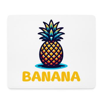 Ananas Banana Wortwitz – Lustiger Früchte Humor - Mousepad (Querformat) - Weiß - Vorne