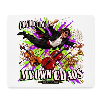Lustiges Dirigentengeschenk – Mein eigenes Chaos dirigieren - Mousepad (Querformat) - Weiß - Vorne