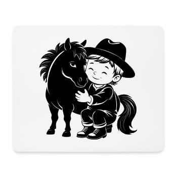 Cowboyboy-Pony - Mousepad (Querformat) - Weiß - Vorne