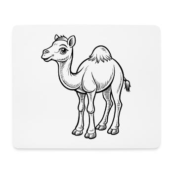 Niedliches Kamel - Mousepad (Querformat) - Weiß - Vorne