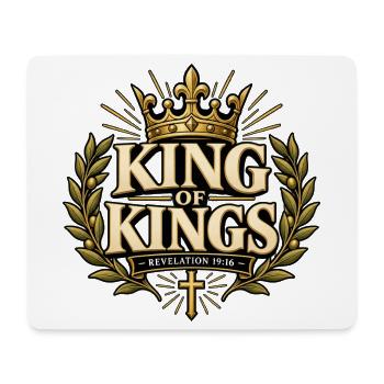 Jesus, König der Könige  - Mousepad (Querformat) - Weiß - Vorne