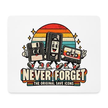 Retro-Speicher-Icons - Mousepad (Querformat) - Weiß - Vorne