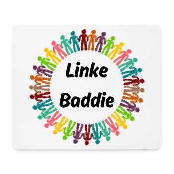 LINKE BADDIE MENSCHEN STATEMENT FÜR DEMOKRATIE - Mousepad (Querformat) - Weiß - Vorne
