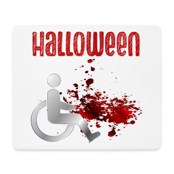 Halloween Blut Rollstuhl - Mousepad (Querformat) - Weiß - Vorne