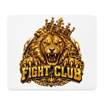 Löwe Fight Club - Mousepad (Querformat) - Weiß - Vorne