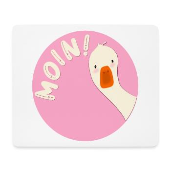 Gans Moin - Mousepad (Querformat) - Weiß - Vorne
