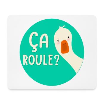 Es rollt, die Gans - Mousepad (Querformat) - Weiß - Vorne