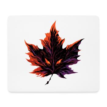 Evil Canadian Maple Leaf - Mousepad (Querformat) - Weiß - Vorne