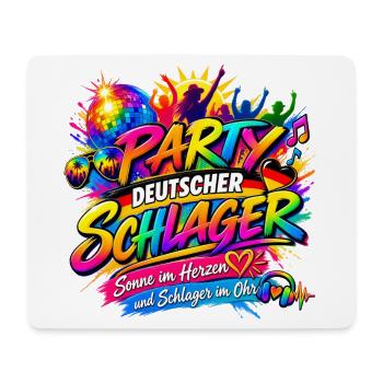 Deutscher Schlager , Schlager Party - Mousepad (Querformat) - Weiß - Vorne