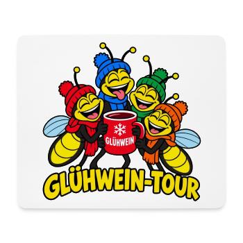 Männer Glühweintour Weihnachtsmarkt - Mousepad (Querformat) - Weiß - Vorne