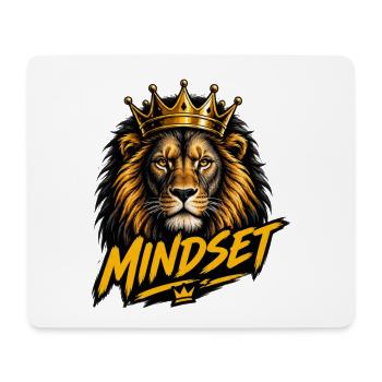 Goldener Geist, gekrönter Löwe - Mousepad (Querformat) - Weiß - Vorne