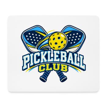 Pickleball-Clublogo - Mousepad (Querformat) - Weiß - Vorne