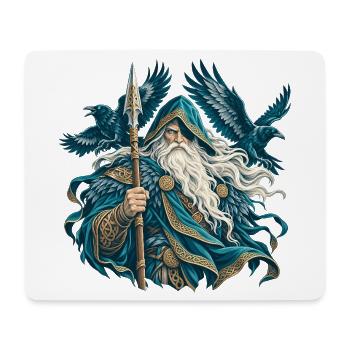 Odin Allvater Wikinger Nordische Mythologie - Mousepad (Querformat) - Weiß - Vorne