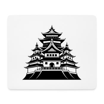 Japanische Burg - Mousepad (Querformat) - Weiß - Vorne