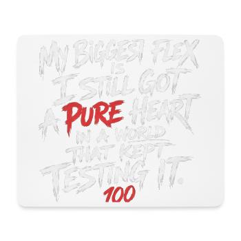Reines Herz unter Druck - Mousepad (Querformat) - Weiß - Vorne