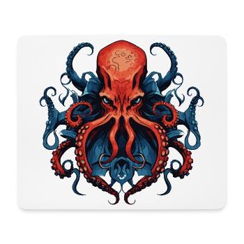 Oktopus Krake Bunt Illustration - Mousepad (Querformat) - Weiß - Vorne