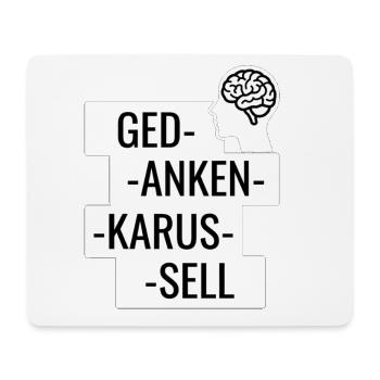 Gedankenkarussell Puzzle - Mousepad (Querformat) - Weiß - Vorne